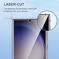 Vista 3 de LK 3 Pack para Protector de Pantalla Samsung Galaxy S23 Ultra [No es de Vidrio] [Soporte Desbloqueo por Huella Dactilar] Protector de Pantalla