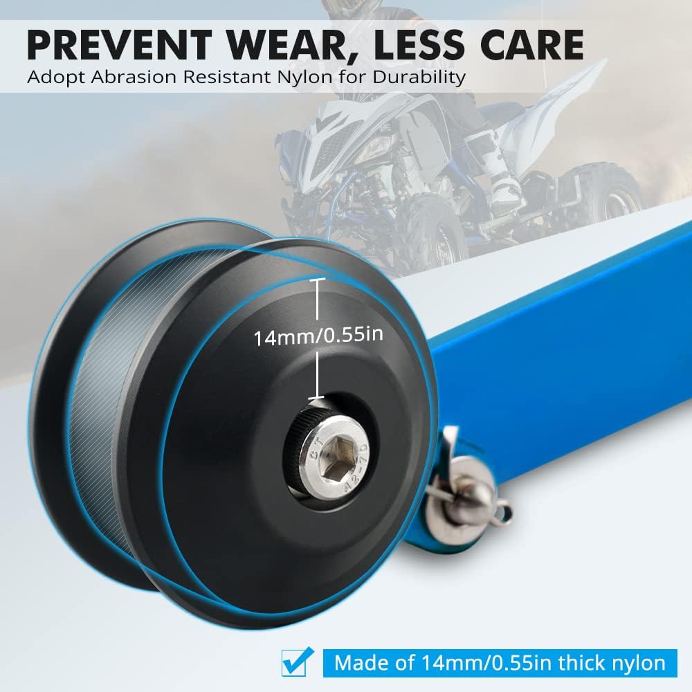 NICECNC Aluminum Drive Chain Tensioner Compatible with Yamaha Raptor 700 2013-2026, 700R 2013-2026 Blue