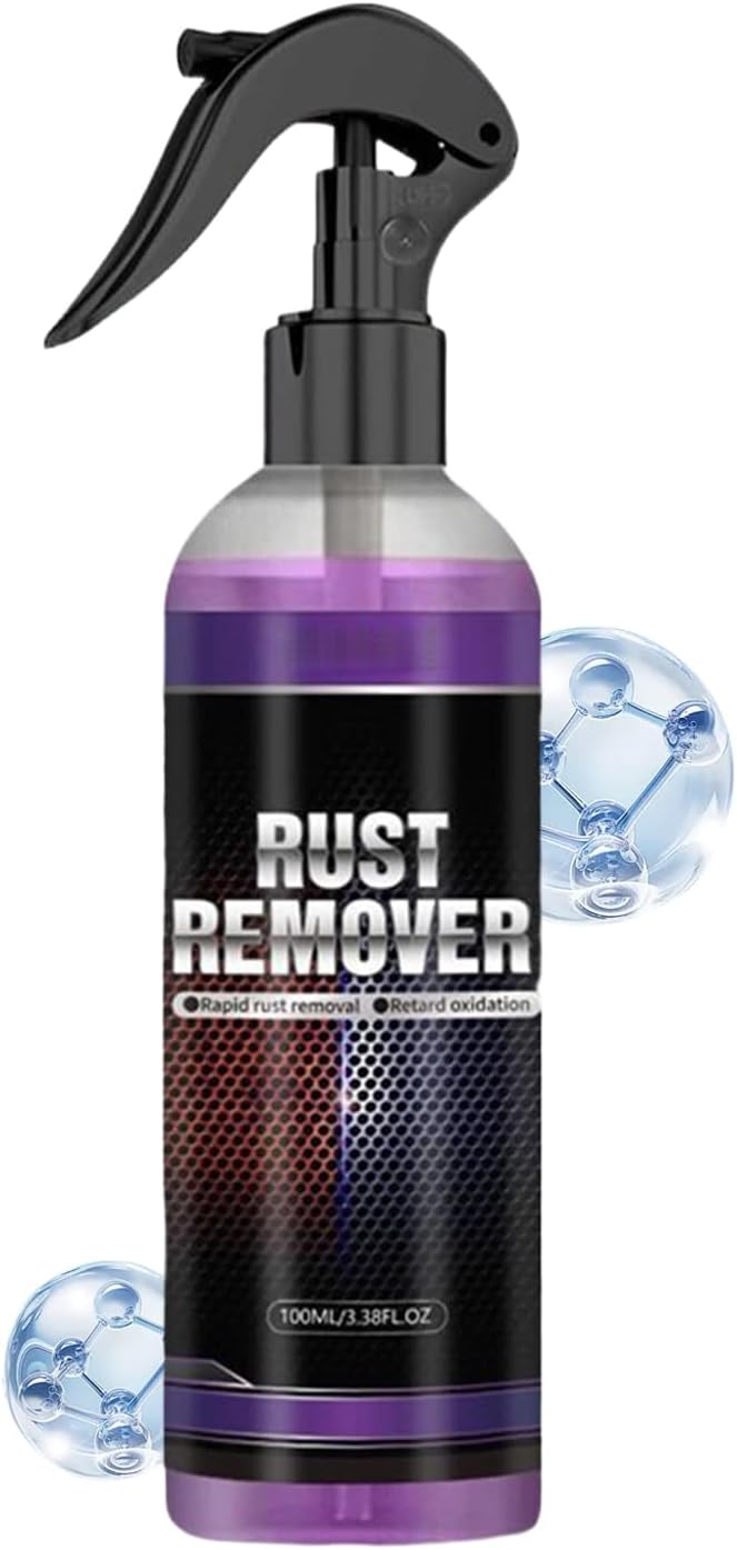Rust Dissolver for Metal - 100ml Removal Cleaning Spray | Car Rust Remover Spray,for Beginners Family Vehicle Indoor Outdoor Garage Truck SUVs Interior