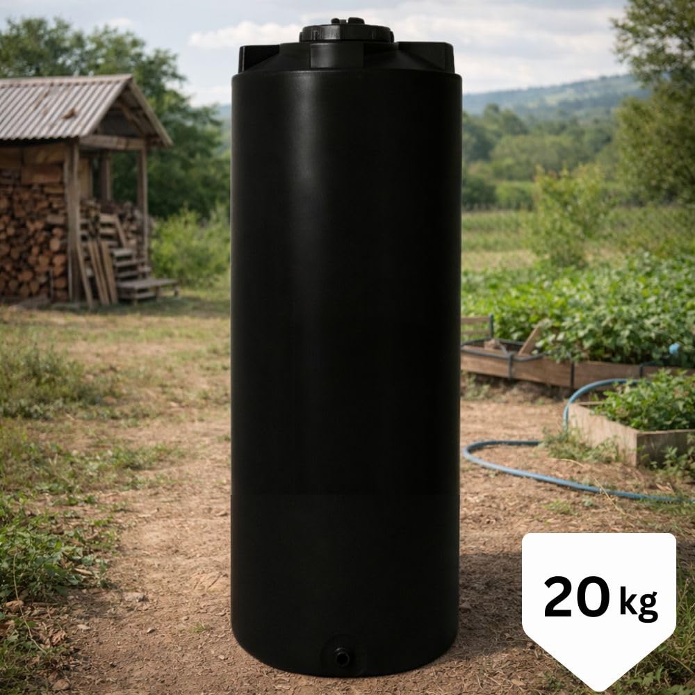 Serbatoio acqua potabile BALKAN ENERGY, cilindrico verticale 500 L (nero)