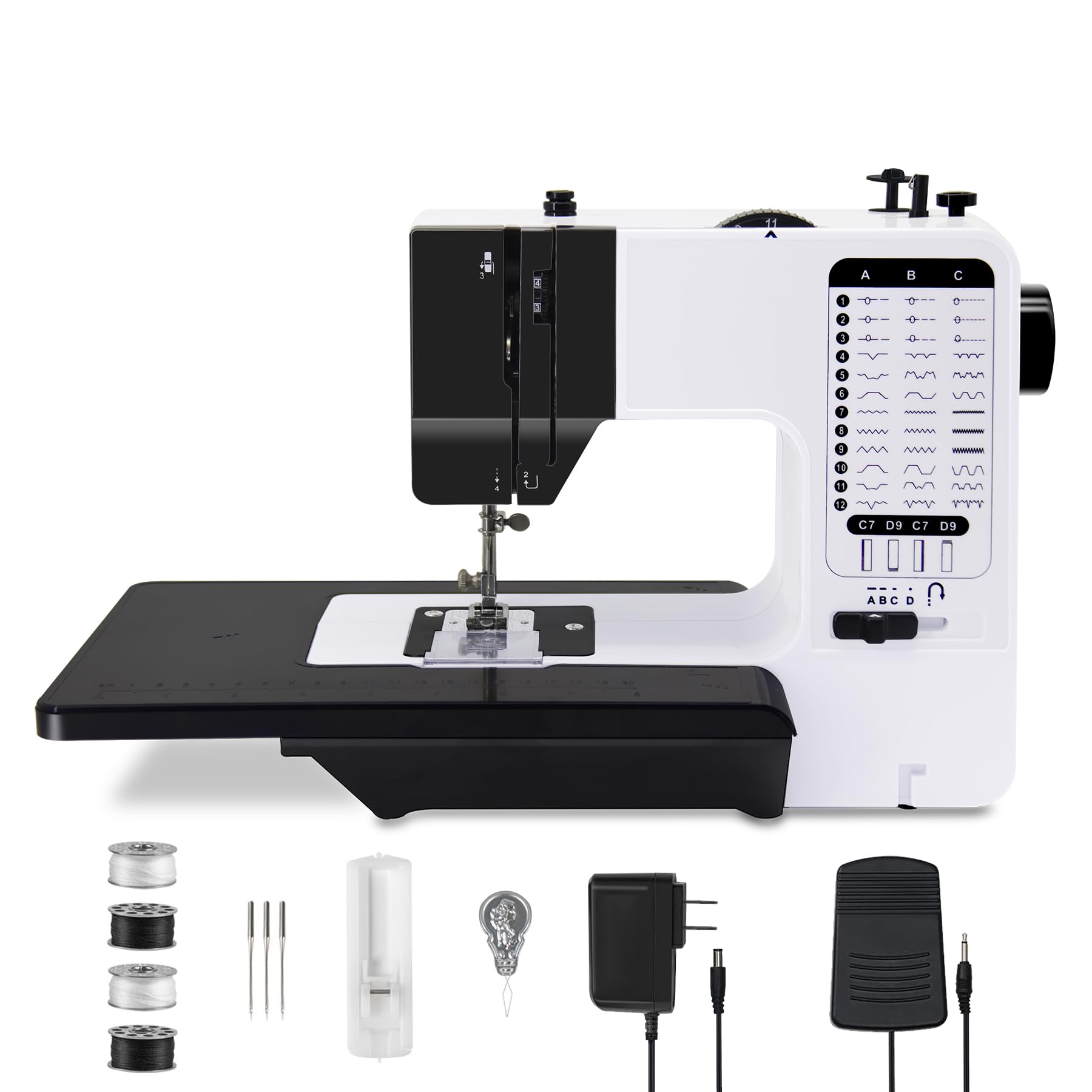 Amazon | 【2025年 最新 初心者向け】電動ミシン ミシン コンパクト 14