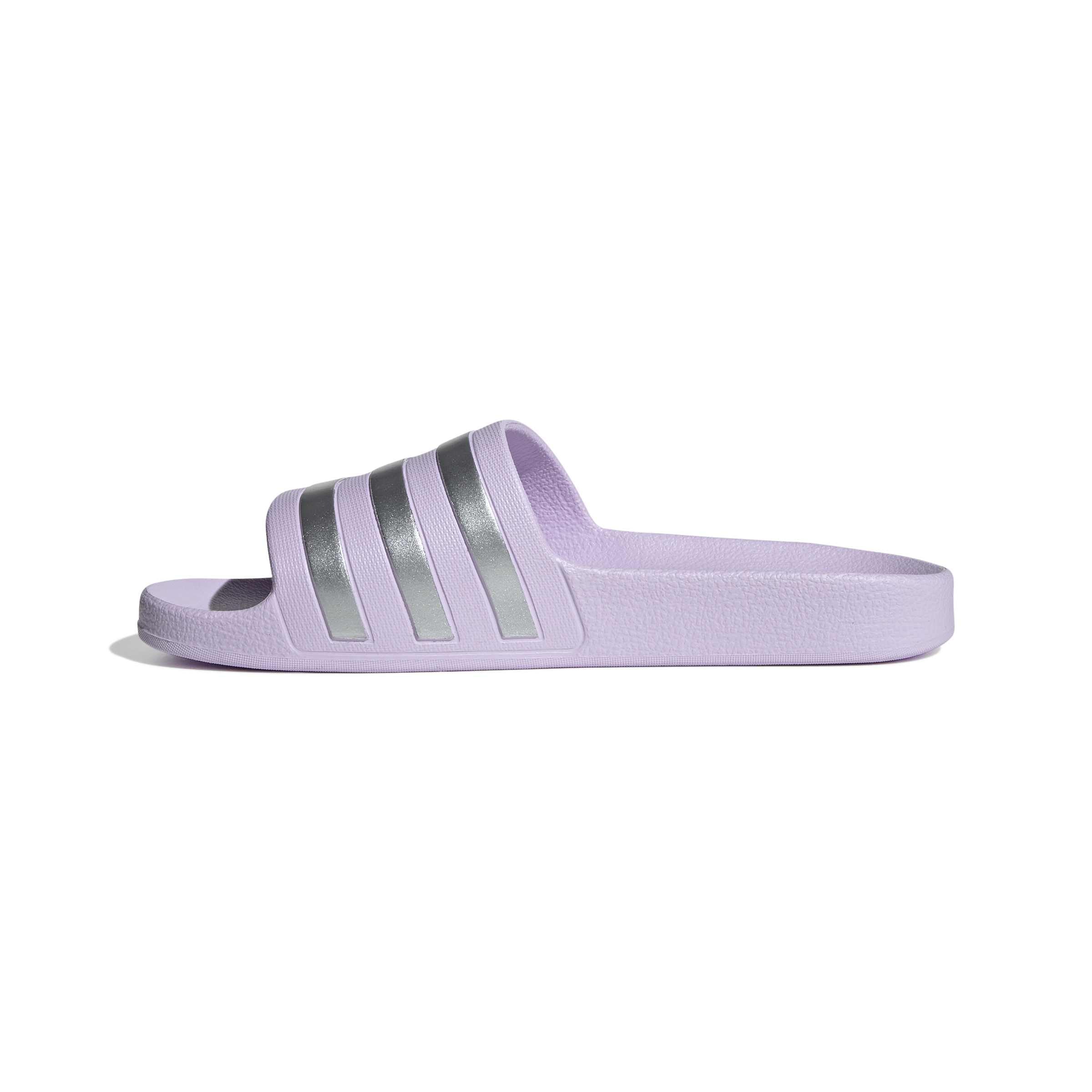 adidas Damen Adilette Aqua Slides Sandal, Ice Lavender/Matte Silver/Matte Silver, 39 EU