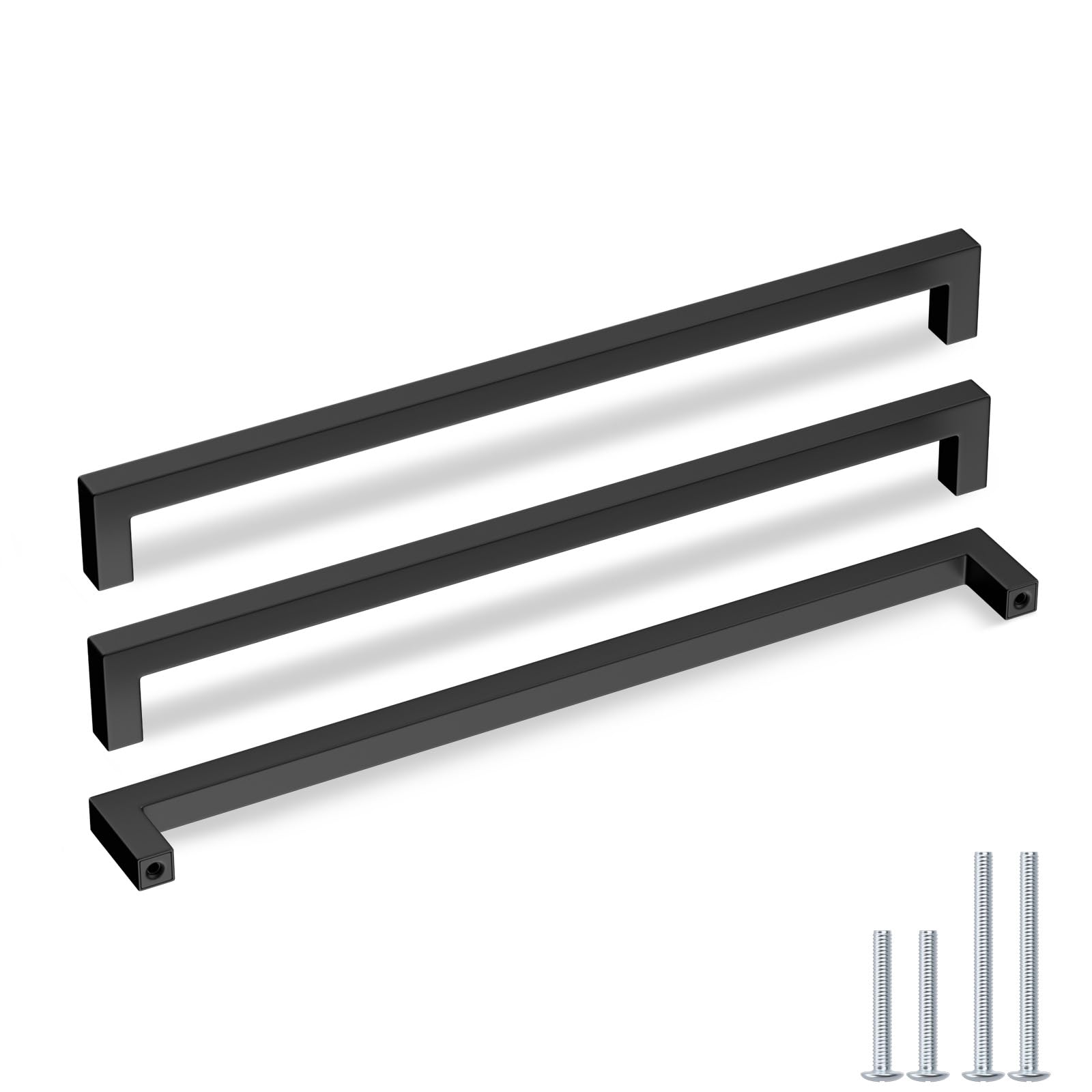 Black Cabinet Handles - Kitchen Drawer Pulls -18 Black Cabinet Handles - Kitchen Drawer Pulls -18