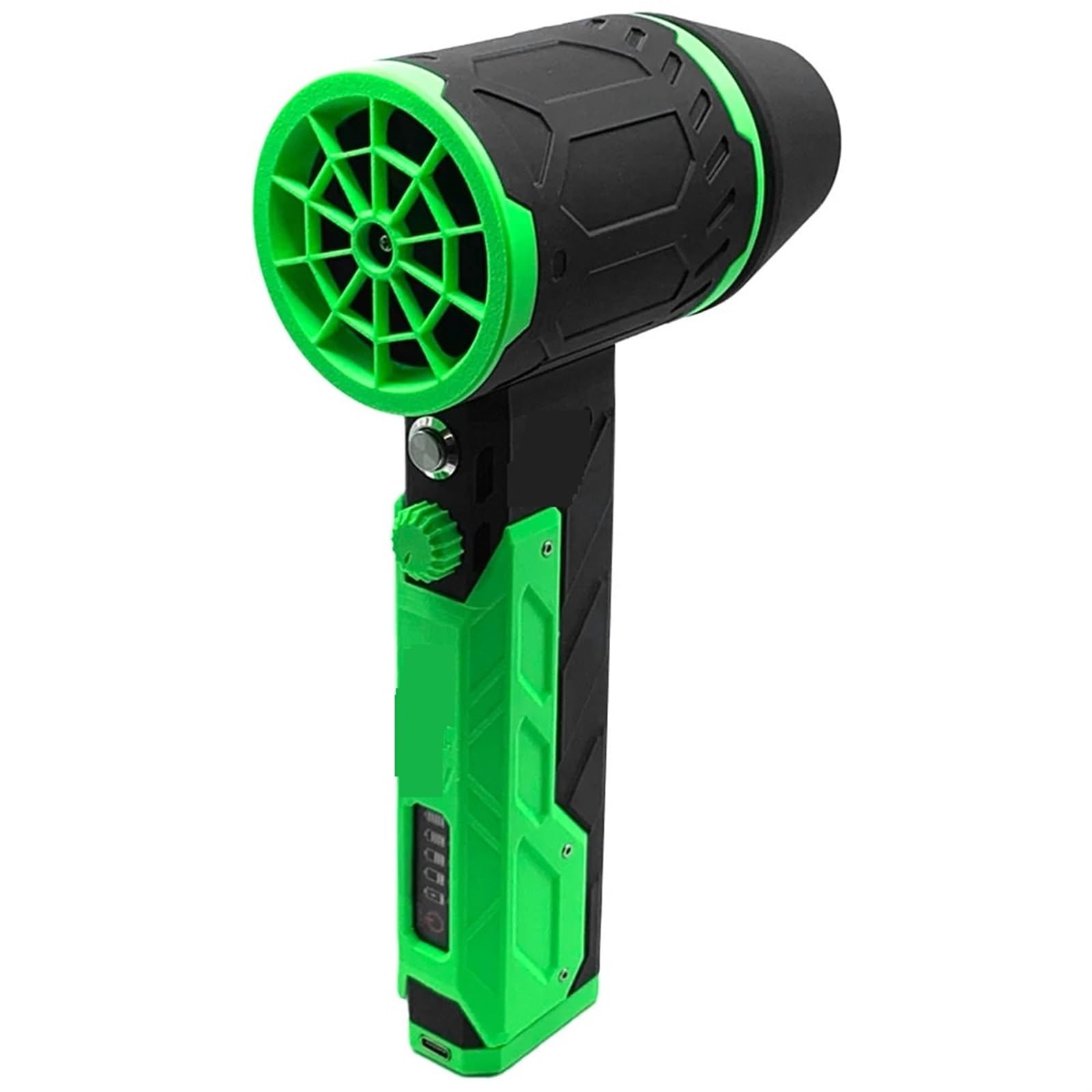 JVDDI Electric Blower 50mm Brushless Motor Handheld Car Hair Dryer 800-1000g Thrust Blower Dryer 4000mAh for Car Washing and Cleaning(Groen)