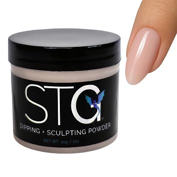 STG Acrylic Systems Professional Acrylic Nail Powder, No Marbling Formula, 9-Free, HEMA-Free, 2 oz Cover Pink