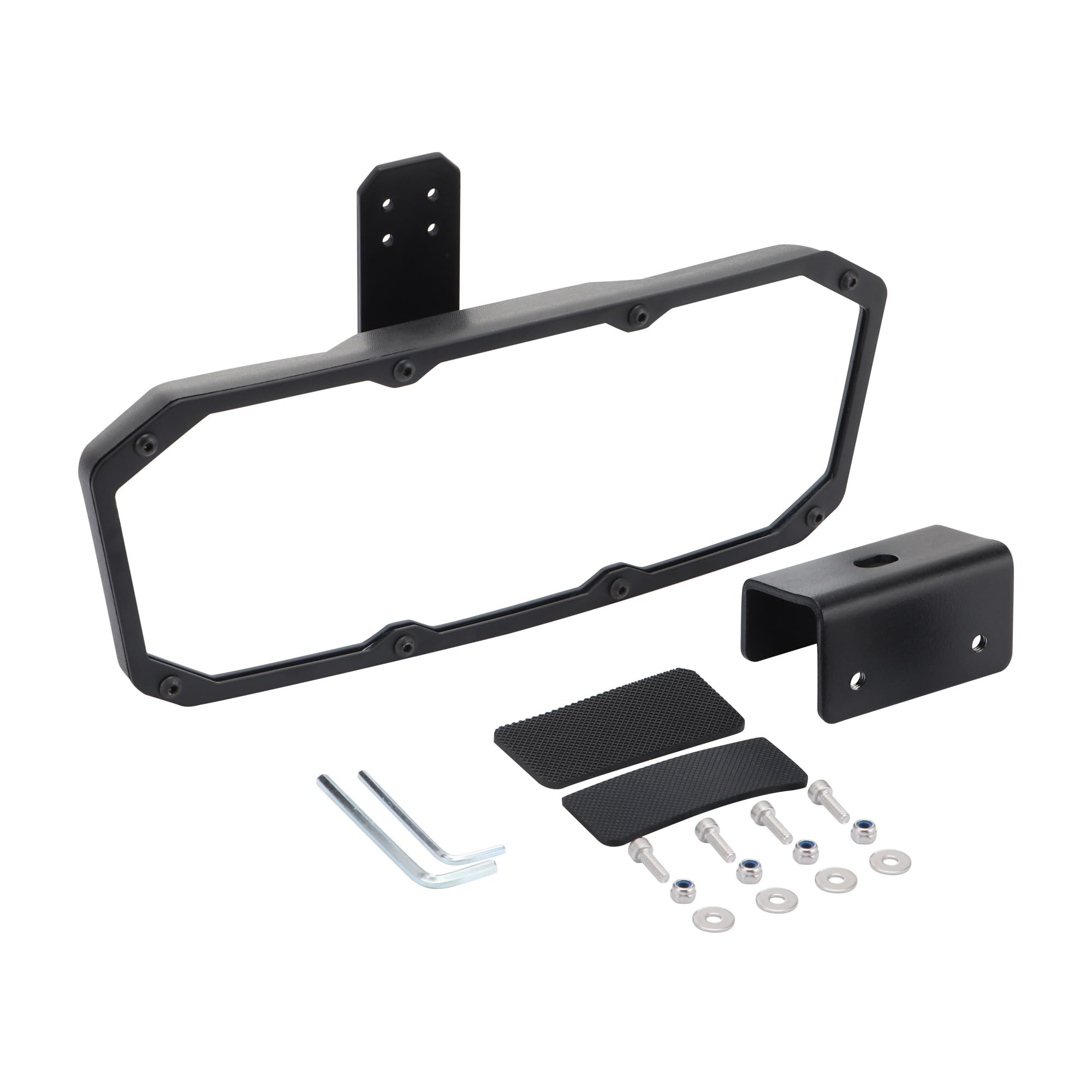 Miroir marin noir 10,2x27,9 cm CIPA 11083 COMP II pour bateaux de ski