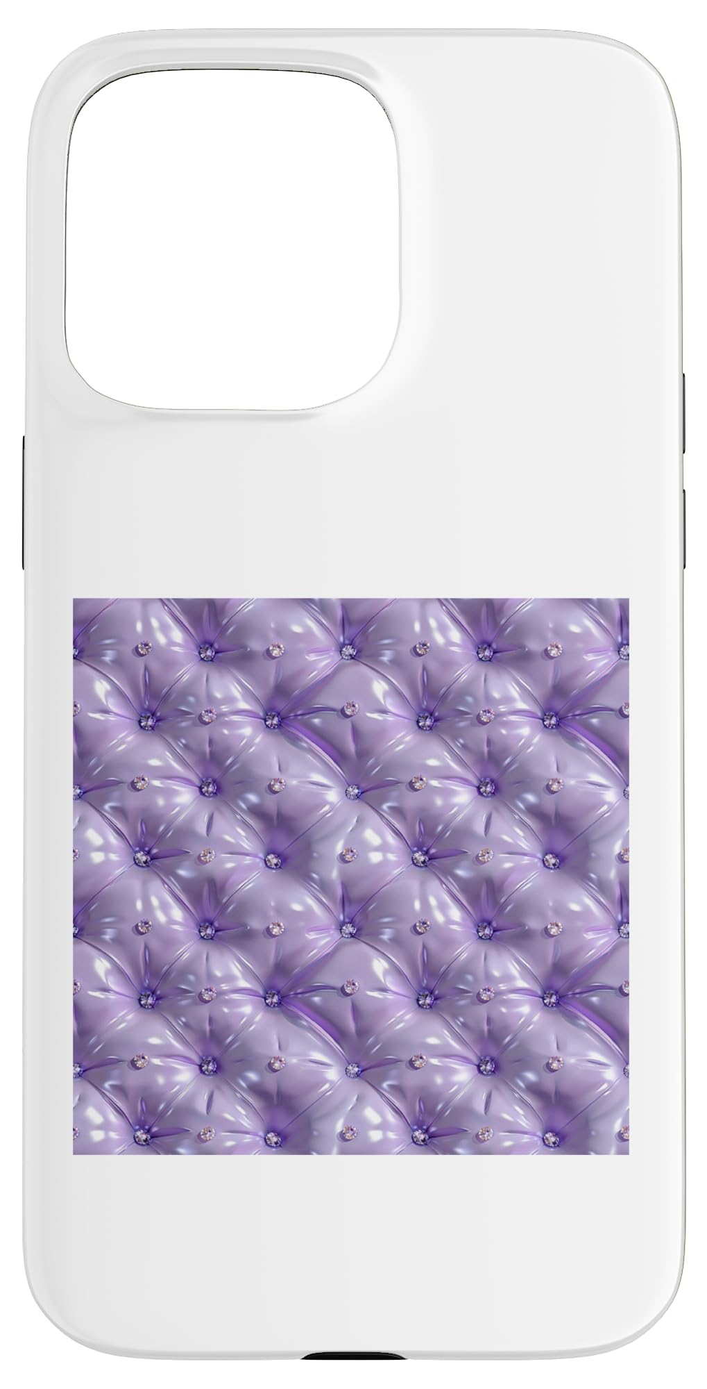 iPhone 15 Pro Max Purple Quilted Design with Soft Highlights Case