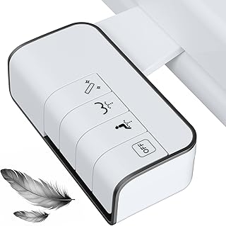 Hibbent Bidet Attachment for Toilet, Non-Electric Dual Nozzle for Frontal & Rear Wash, Adjustable Water Pressure Control, Fresh Water Bidet Toilet Seat, Self Cleaning Water Sprayer, Matte Black