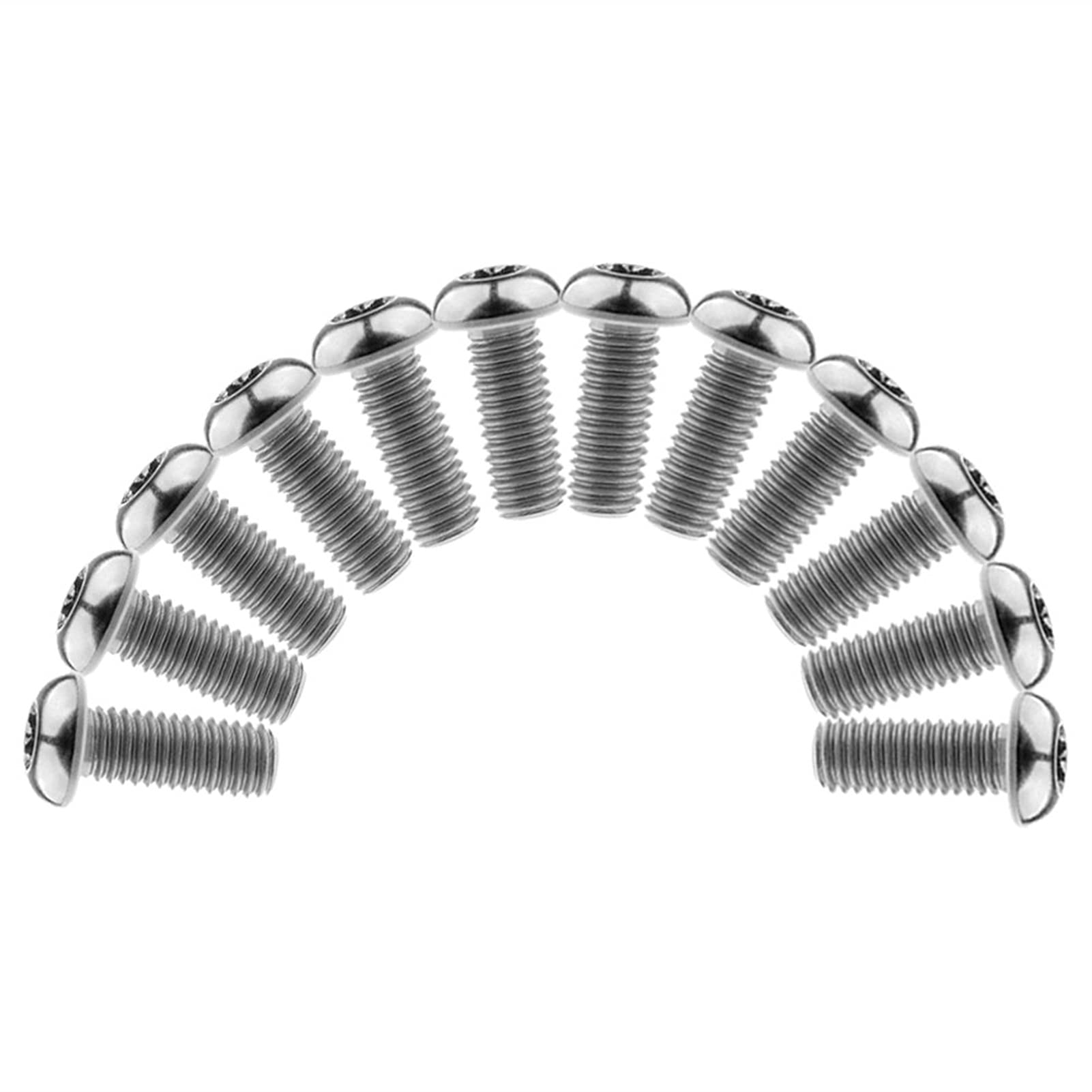 Bulloni a testa semitonda interna prugna da 12 pezzi M8x20mm