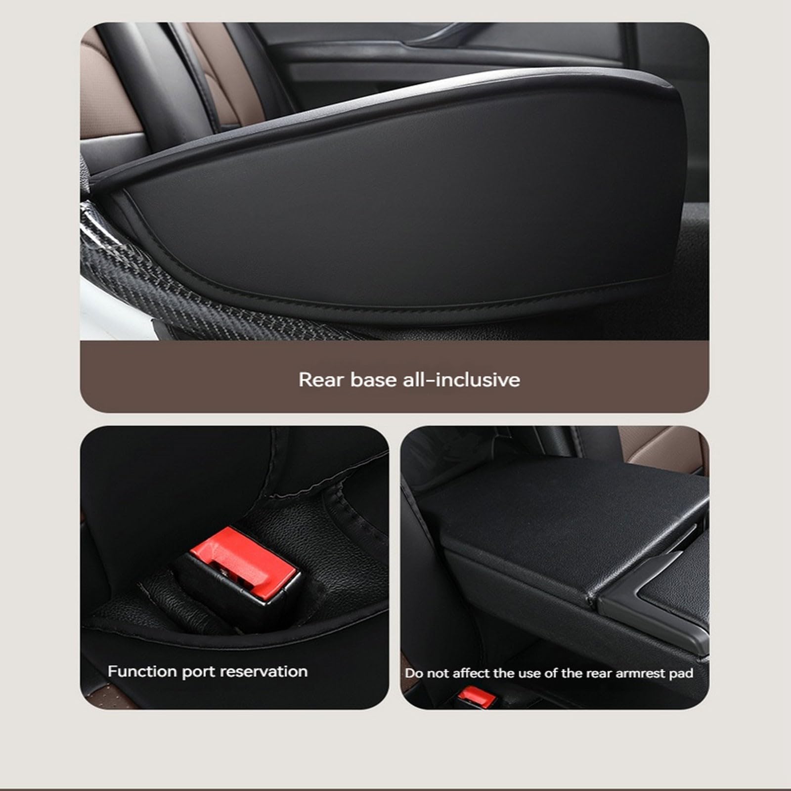 Lot complet de housses de siège de voiture pour V-W Golf 7 en cuir, compatibles avec airbags latéraux
