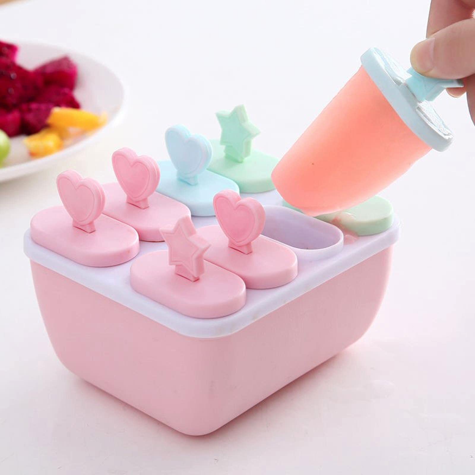 Kolice Set di stampi per Ghiaccio Singolo Commerciale Macchina per Fare ghiaccioli Macchina per Fare Lecca-Lecca Macchina per ghiaccioli, 1 Set di stampi per Ghiaccio (30/40 pz/Set