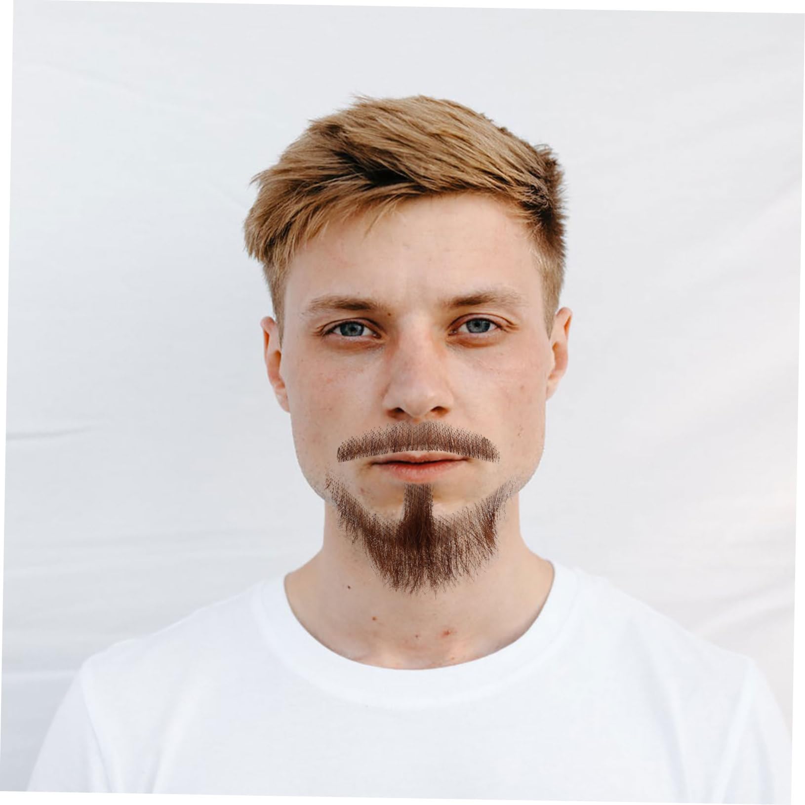 VALICLUD Realistisches Fake- Schnurrbart-Set Echtem Haar Für Männer Lifelike Cosplay-Requisite Für Halloween Kostümpartys Und Theateraufführungen