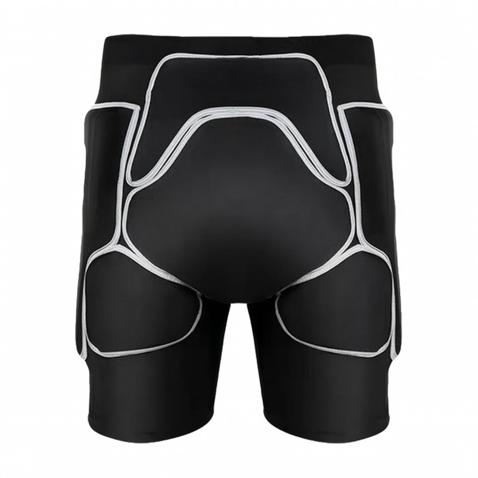 Gralara Pantaloncini Protettivi Aderenti | Flessibili, Pantaloncini Protettivi per Skate, Robusti, Sport Invernali , Nero+Grigio , XXL