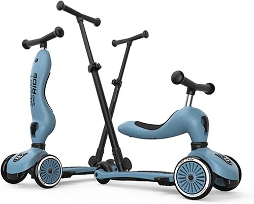 Miniatura 7 de Scoot & Ride Scooter 2 en 1 para niños de 1 a 5 años, Highwaykick 1 Push & Go, acero