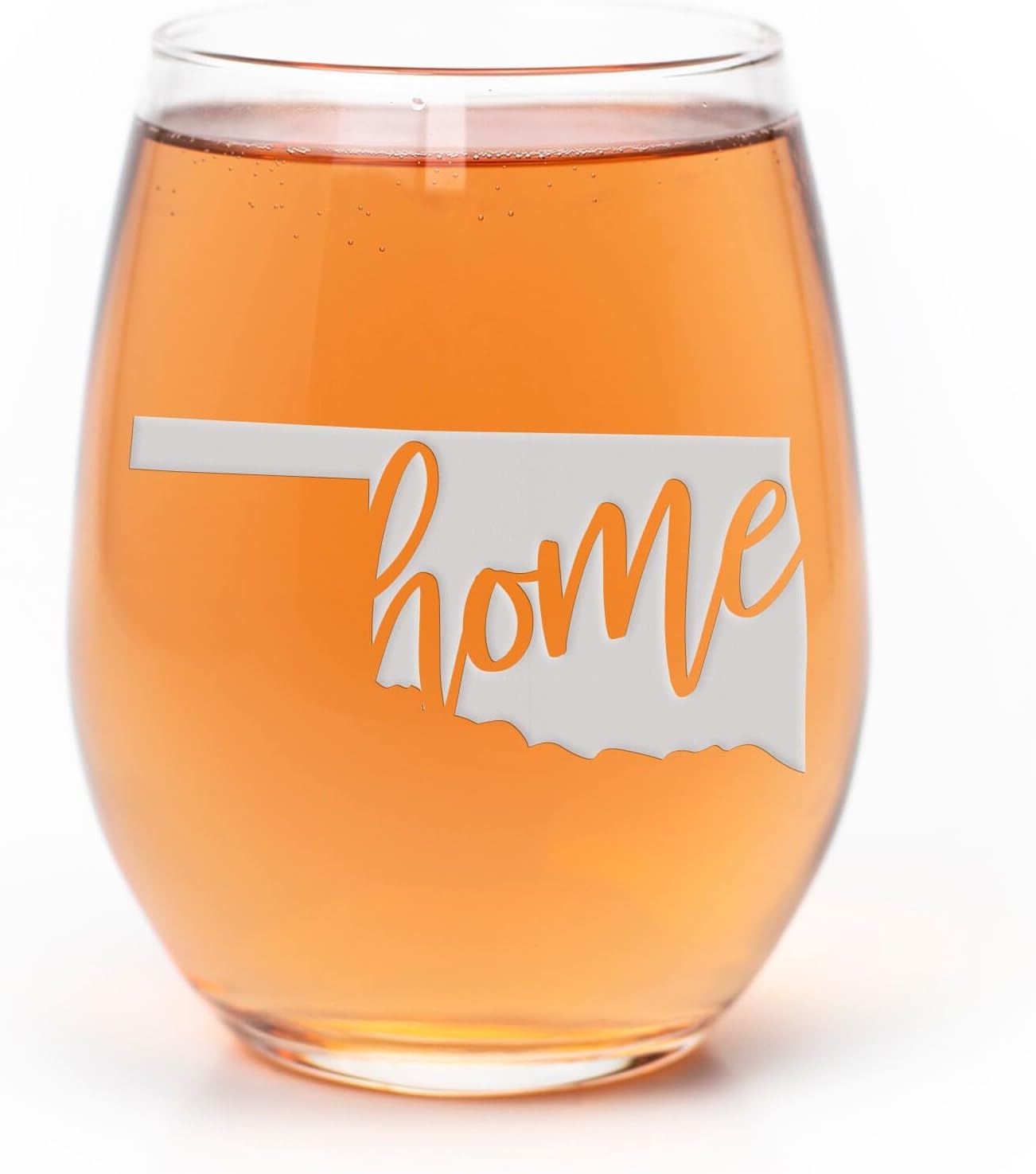 Oklahoma State Stemless Wine Glass - Oklahoma Gift for Fans - 2 Glasses