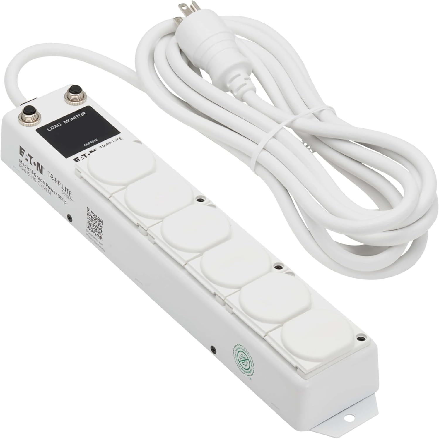 Tripp Lite Eaton Medical Hospital Power Strip for Patient Care Vicinity, UL 1363A Certified, 6 Outlets + 15ft Cord, Cart & IV Pole Mount Option, Lifetime Manufacturer's Warranty (PS-615-HG-OEMLM)
