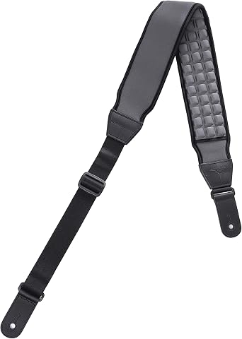 KLIQ AirCell Guitar Strap for Bass & Electric Guitar with 3" Wide Neoprene Pad and Adjustable Length