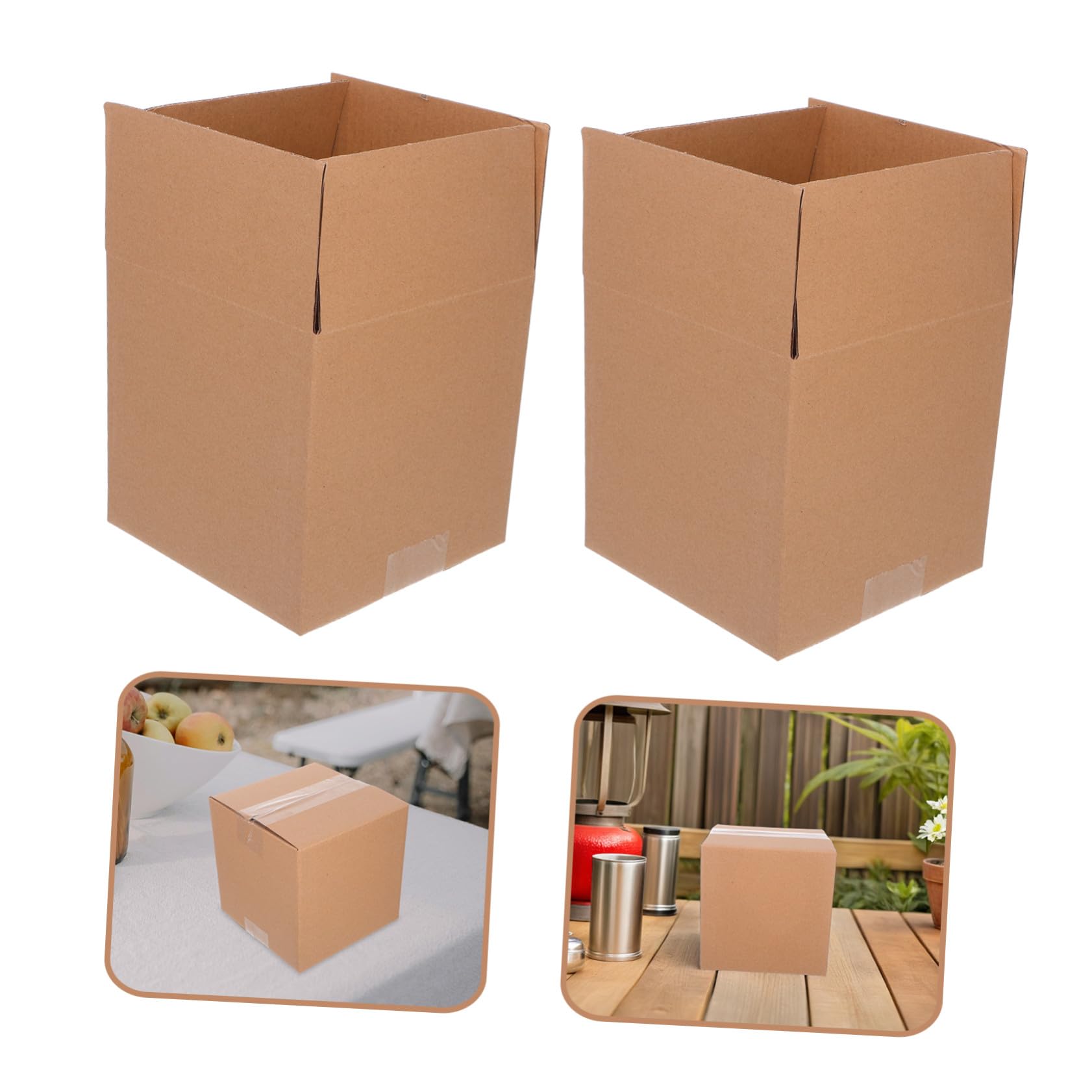 DOITOOL 15 piezas Cajas de Cartón Corrugado Cajas Marrón Kraft para Envío Embalaje Resistente para Negocio Almacenamiento y Paquetería Reutilizables