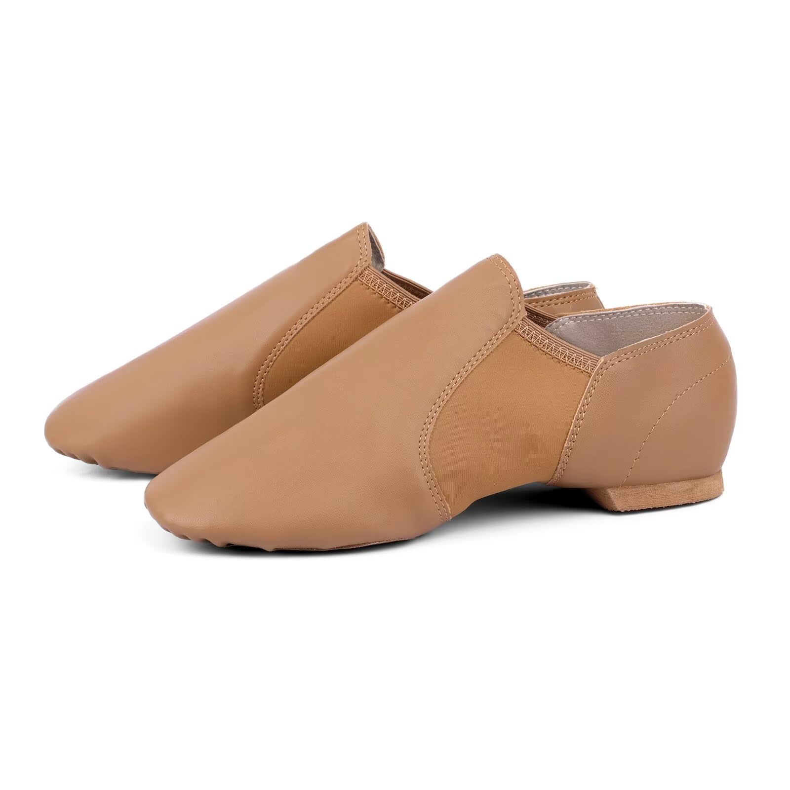 Asyusyu Dance Jazz Shoes Cowhide Leather Jazz Shoes for Women Men Adult