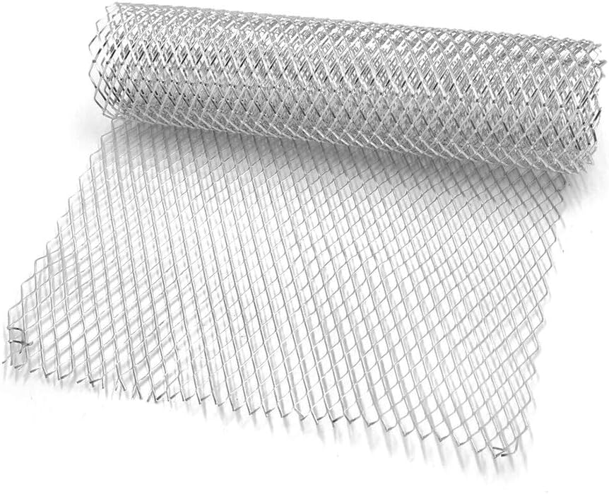 RENNICOCO Car Grille Net, Car Front Bumper Protector Mesh Grill Grille Cover, Aluminum Mesh Grill Section Car Vehicle Black Body Grille Net 40"x13"