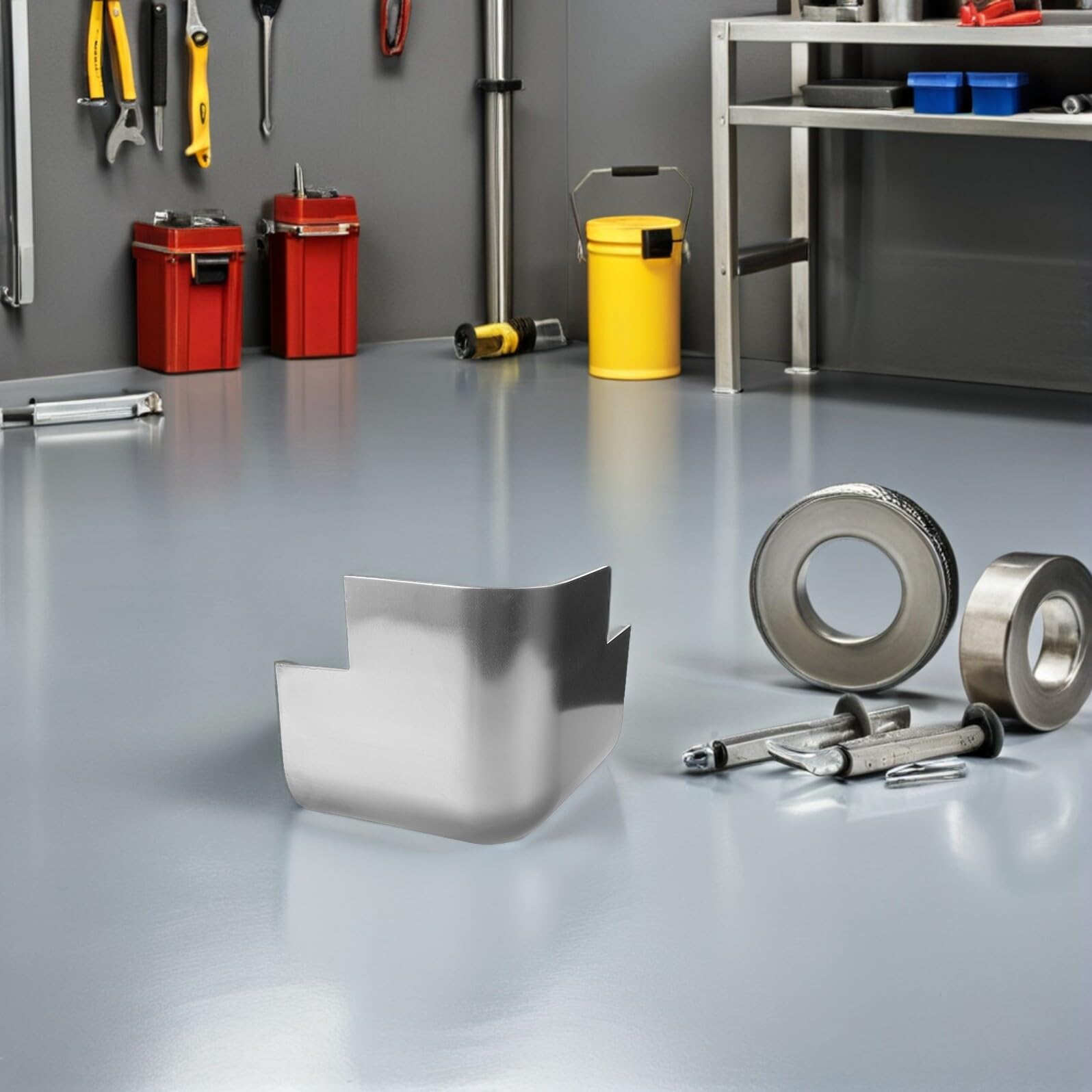 Protezione Angoli in Metallo per Camion Paraspigoli Resistenti in Alluminio per Carico Merci Accessorio Auto per Rinforzo e Sicurezza Angolari Letto Furgone