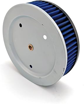 Motorcycle High Flow Air Filter Air Compartment Element Replacement for HARLEY Screamin Eagle 84-99#29055-89 Gray