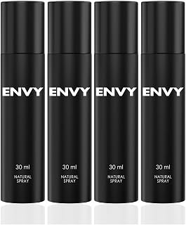 ENVY Natural Spray Men Perfume - 30ML Each (Pack of 4) | Long Lasting Eau de Parfum Scent Fragrance For Men Price In India