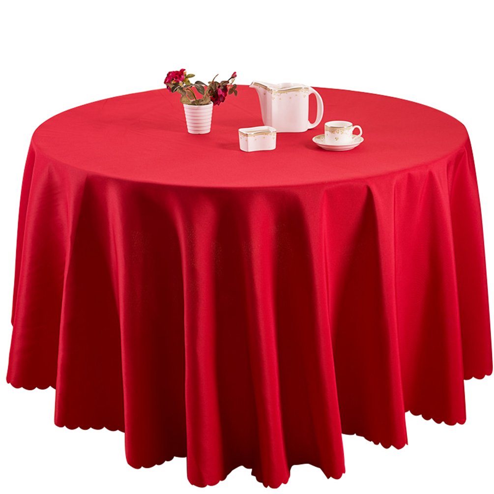 Nappe rouge 320 cm chic pour mariages et grands dîners festifs