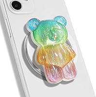 Vista 18 de Soporte magnético de agarre para teléfono móvil plegable y expandible con forma de osito de goma 3D para teléfono inteligente, tableta, accesorio