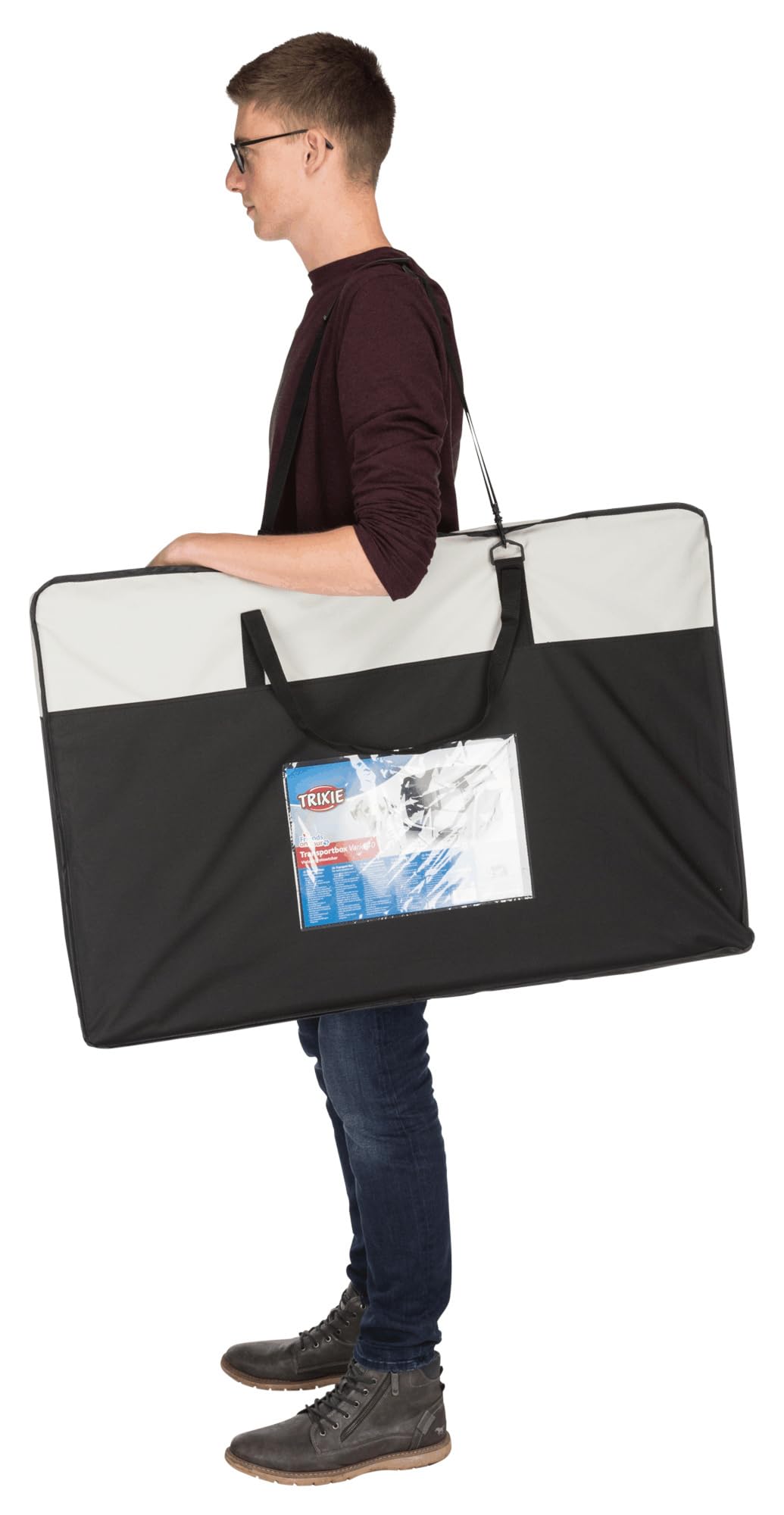 Trixie Jaula Nylon Plegable Coche, Vario, Size : 40, M-L, 91x58x61cm