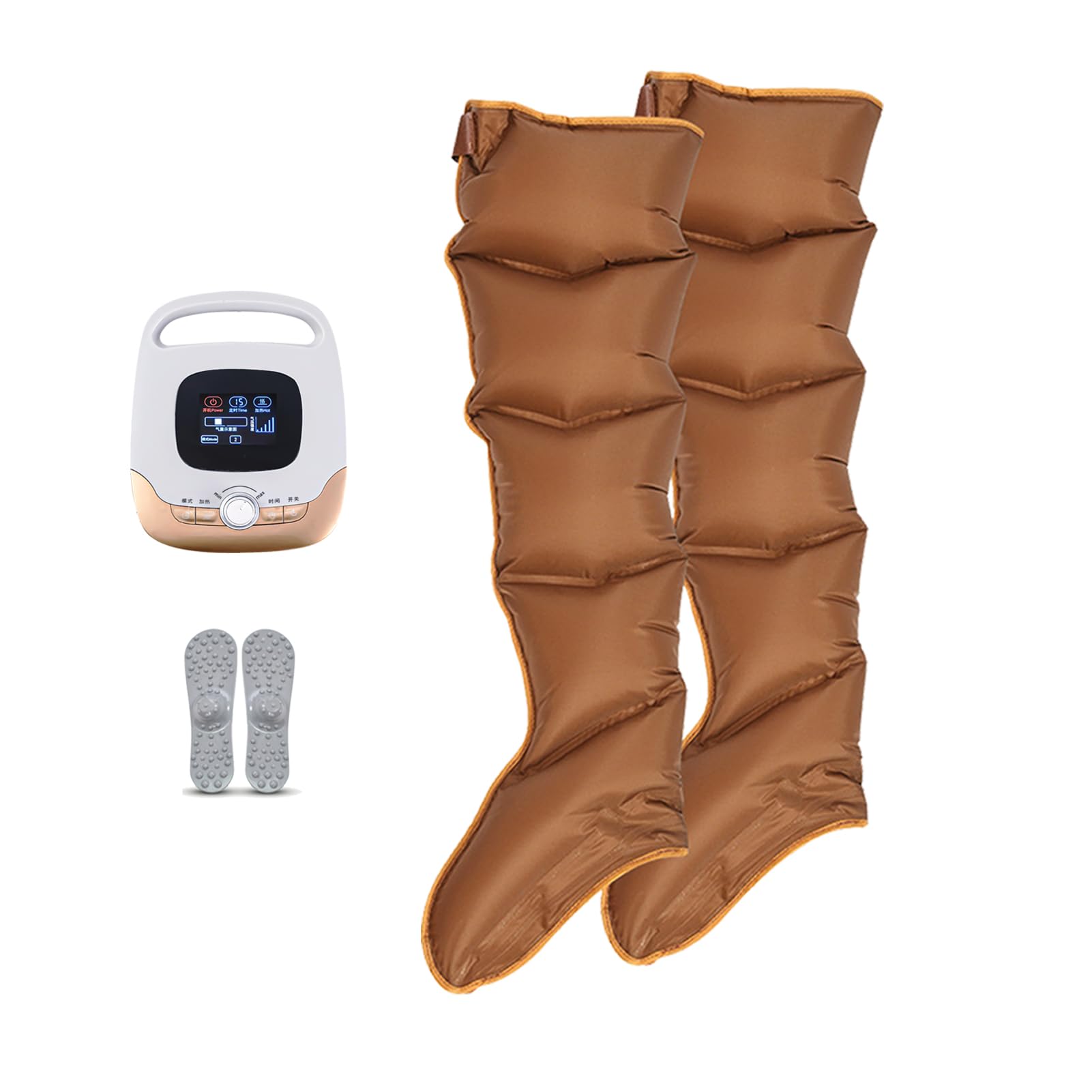 Botas Presoterapia para Casa Abdomen Y Piernas, Maquina De Aparato Presoterapia En Casa con Calor Y 5 Modos, Masajeador De Piernas Circulación Presoterapia, Drenaje Linfatico Piernas