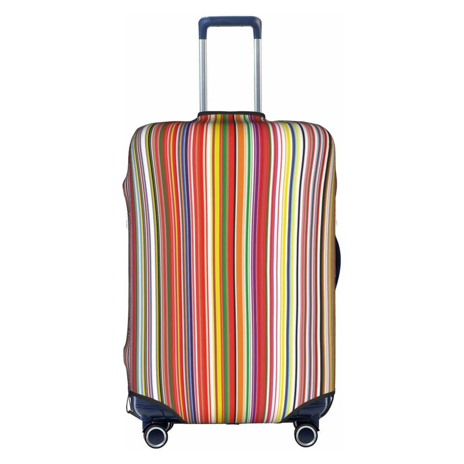 Housse protection valise rayures colorées élastique et lavable 18-32