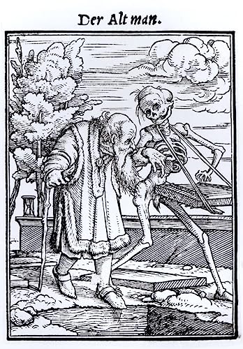 Toile Hans Holbein La mort et le vieil homme haute définition 60x90