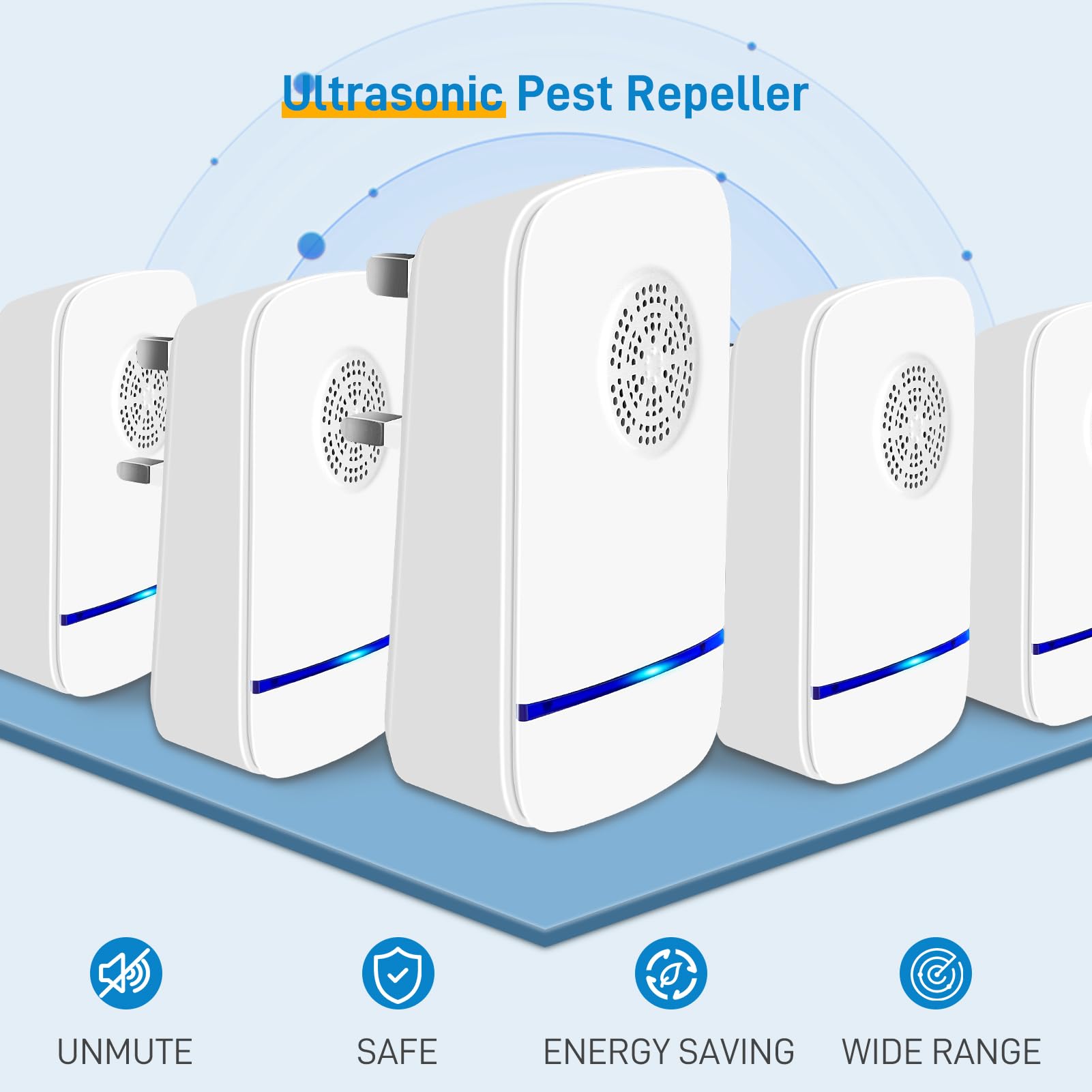 Plug In Mouse Deterrent Rodent Repellent Indoor Ultrasonic Pest