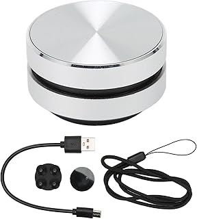 Bone Conduction Speaker, Mini Speaker That Turns Anything Into A Speaker, Portable Speaker Mini Size Music Player, Bone Conduction Sound Box for Home Outdoor (Silver)