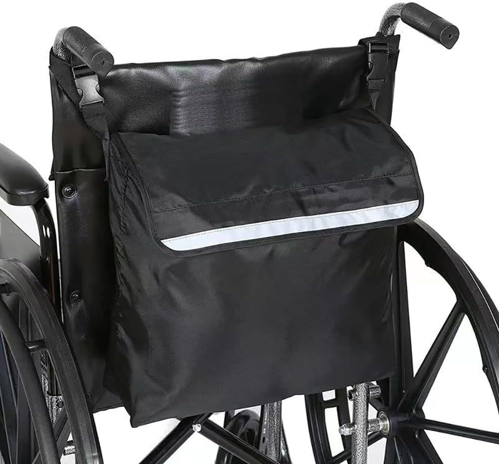 Rollstuhl-Rucksack-Tasche, Große Kapazität, Rollstuhl-Mobilitäts-Scooter-Tasche, Rollstuhl-Rücken-Aufbewahrungstasche Mit Reflektierendem Streifen, Rollator-Sitztasche, Große Wasserdichte Tasche