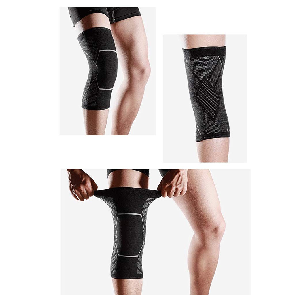 Kneepad- Knee Brace Support Compression Sleeves for Men and Women, 1 Pair Registered Wraps Pads for Arthritis, Running(E,XL)