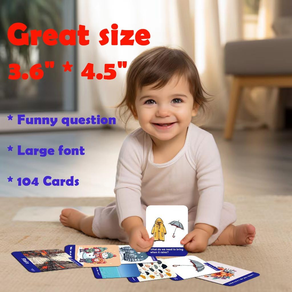 Docdeer Toddler Flash Cards 208 Sides -104 Learn Objects Food Animal Flashcards 2 3 4 5 6 7 8