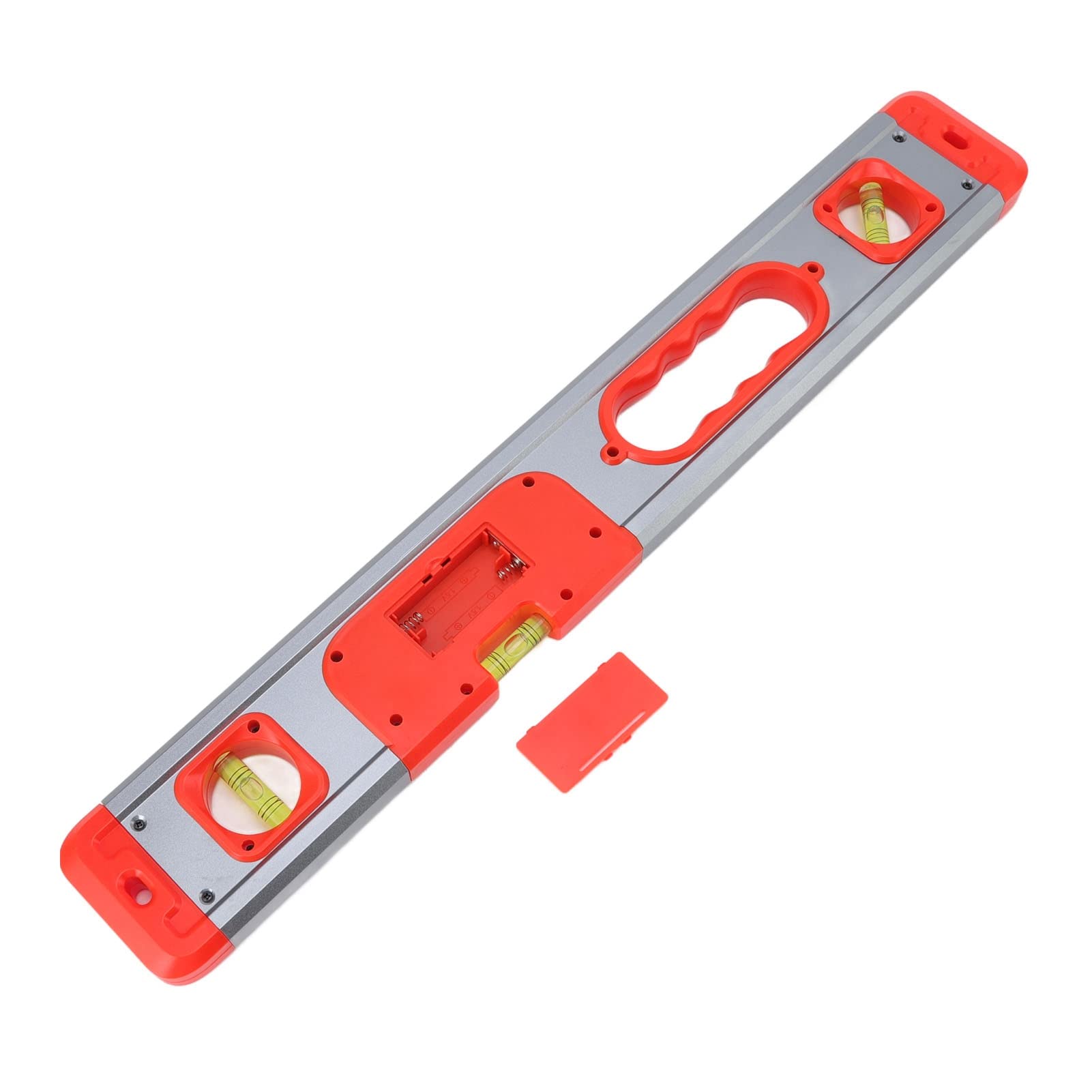 Livello Digitale, Livello Intelligente Professionale con Display LCD retroilluminato, Campo di Misurazione 4x90° 2x180° in Lega di Alluminio Goniometro Elettronico (Rosso)