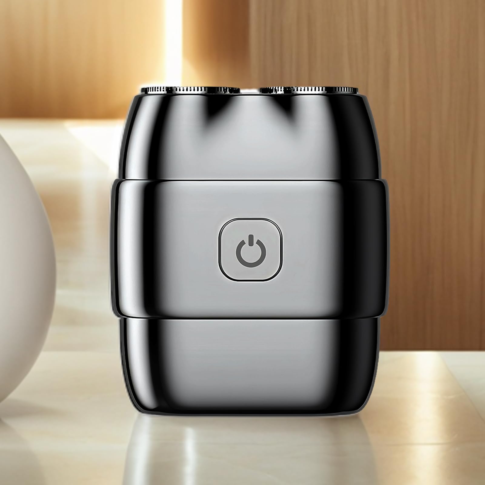 Piccoli da uomo Rasatura con Doppia Testina Rotante, Leggero e con Batteria | o Elettrico Uomo Leggero Rotativo Doppia Testina Bagnato Asciutto Per Rasatura Viso Viaggio Casa