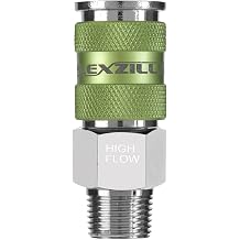 Flexzilla Pro High Flow Coupler, 1/4" Body, 3/8" MNPT - A53626FZ