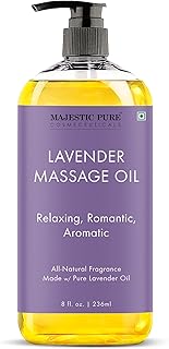 MAJESTIC PURE Lavender Massage Oil for Massage Therapy