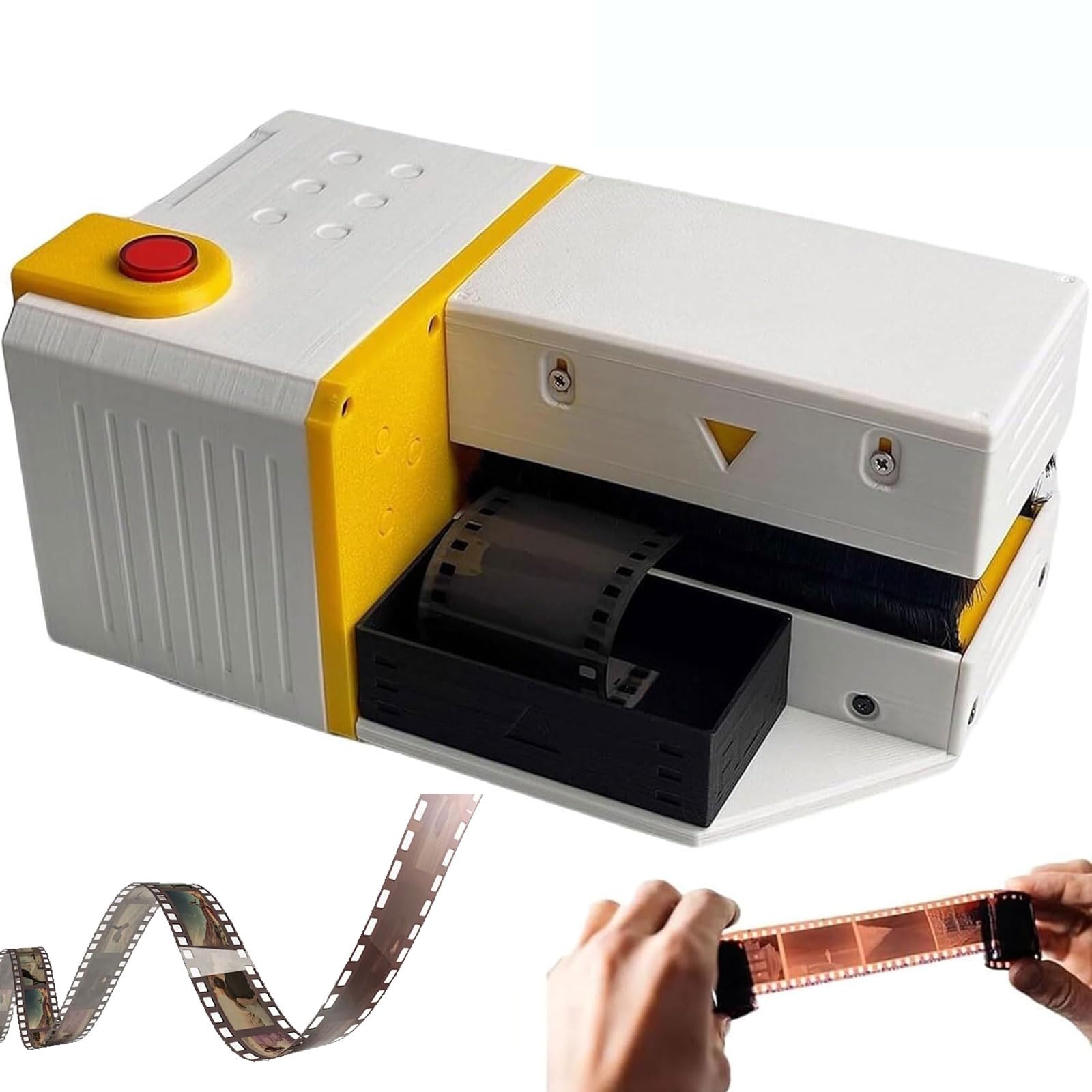 Removedor de Polvo Antiestático Eléctrico para Películas Equipo de Limpieza | Cepillo Suave de Lana para Limpieza de Negativos 135/120, Presión Ajustable, Ventilador con Filtro & Caja de Almacenamient(A)