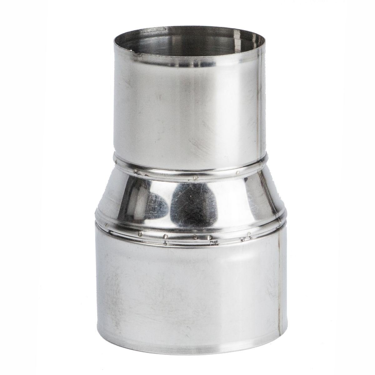 Ianpav Stainless Steel Pipe Connector Adaptor, Chimney Flue Liner Reducer Ø 130 Mm (5.12") > Ø 120 Mm (4.72")