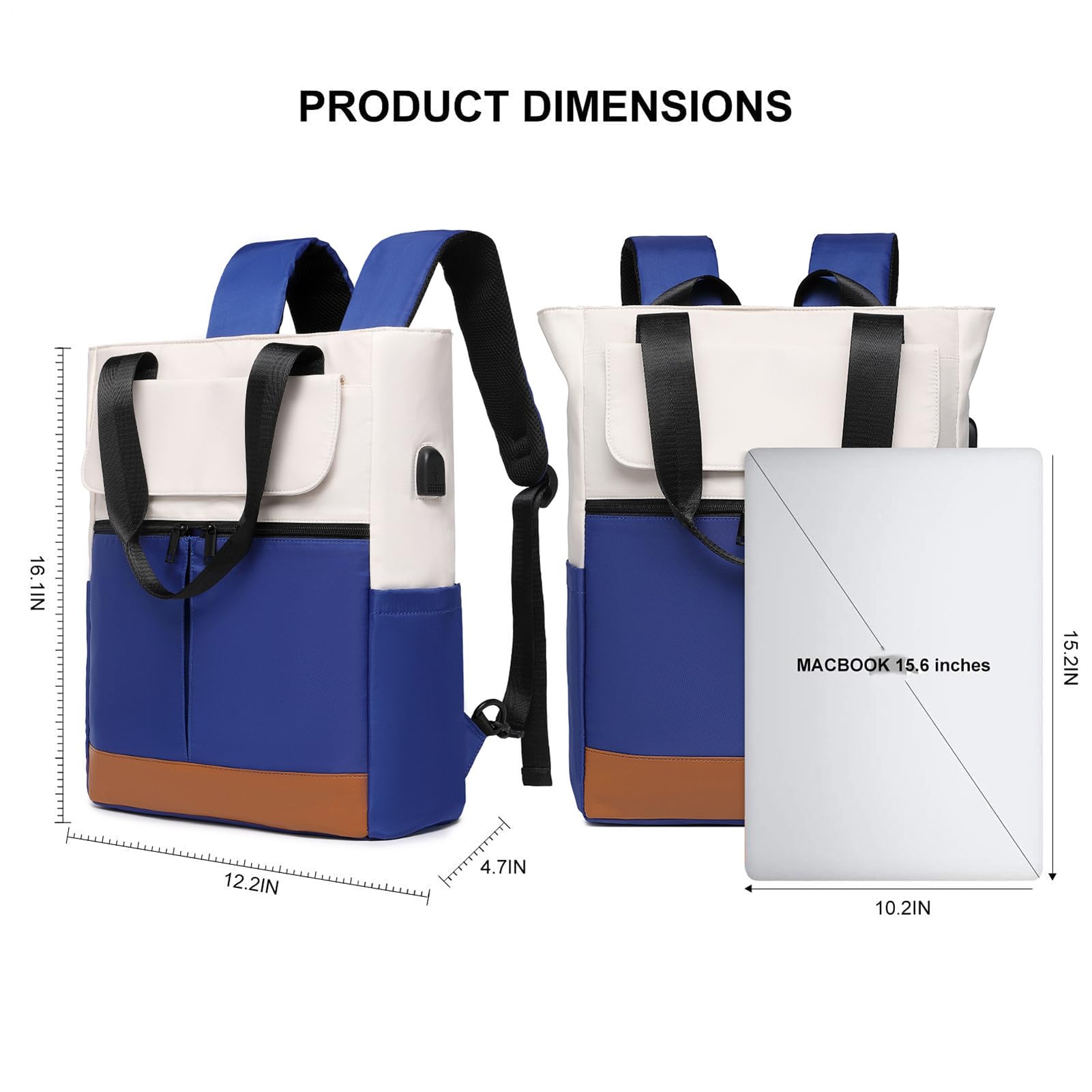 Zaino casual zaino scolastico | Borsa scuola con porta di ricarica | USB, computer borsa universitaria casual per escursioni professionali nel fine settimana