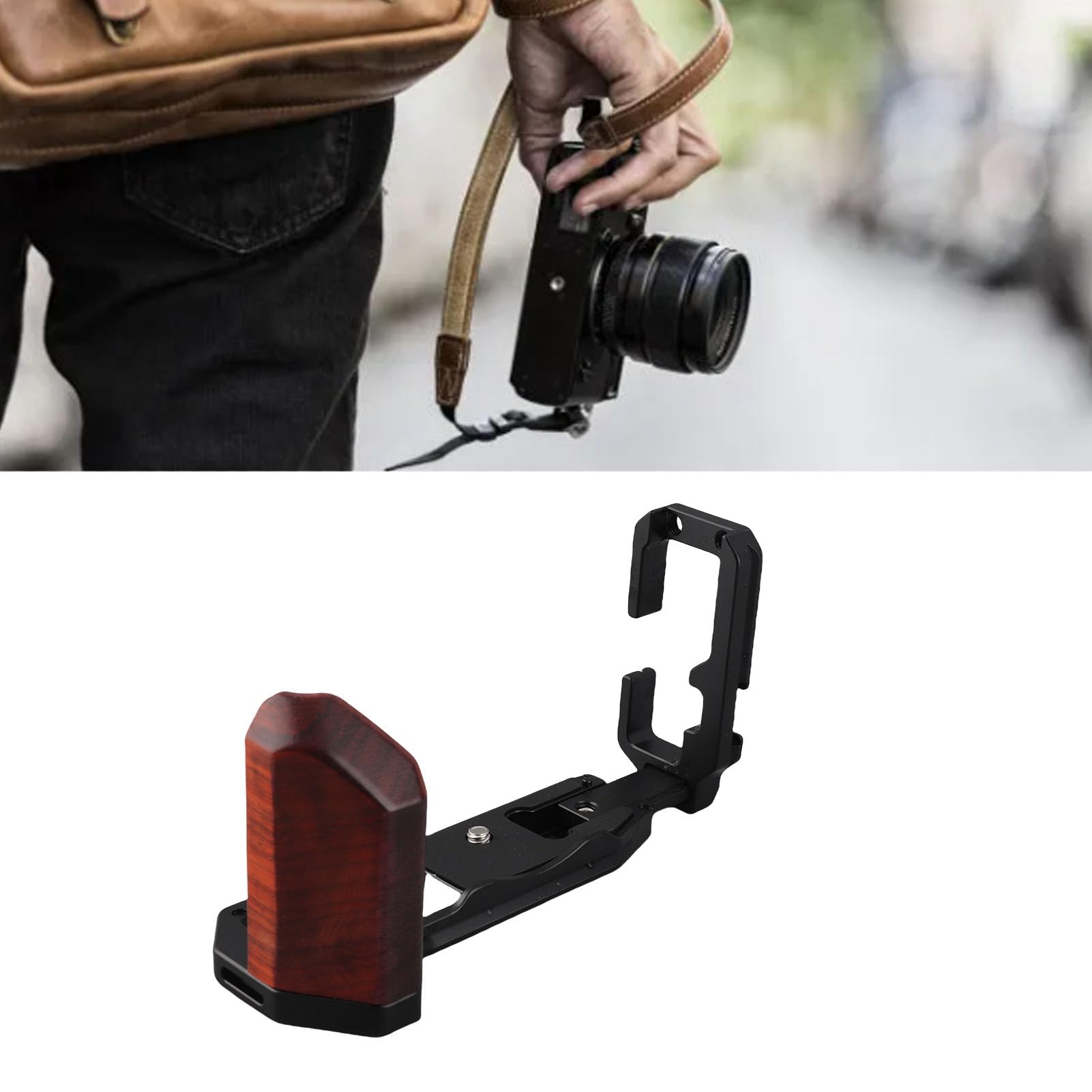 Uchwyt w Kształcie Litery L z Mocowaniem Zimnej Stopki, (BLACK)