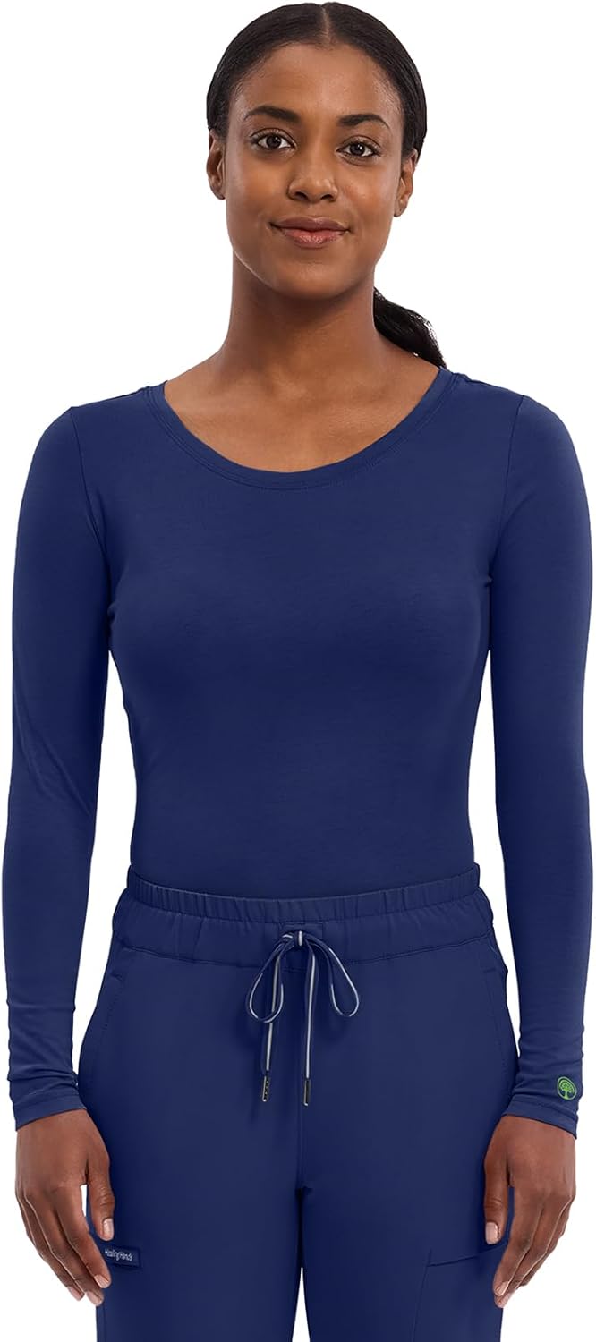 Healing Hands Women's Underscrub Soft Knit Melissa Longsleeve Scrub Tee with Breathable & Easy Care Fabric 5047