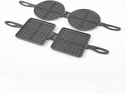 Miniatura 3 de HAWOK Juego de 2 máquinas de gofres de hierro fundido