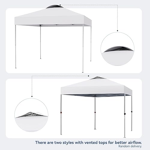 Miniatura 6 de Tienda de campaña portátil de PHI VILLA de 10 x 10 pies para eventos o fiestas, 100 pies cuadrados de sombra -