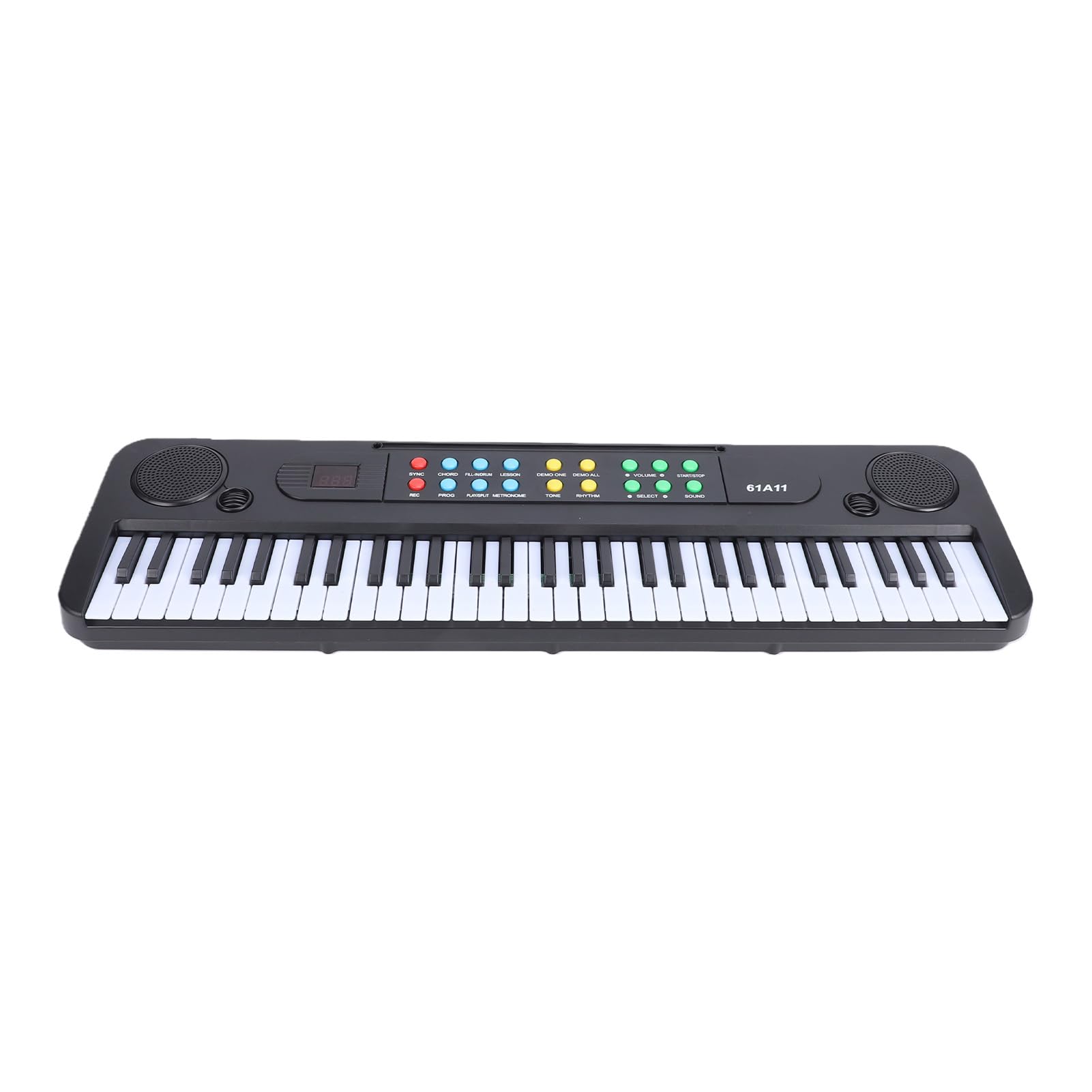 Tastiera Elettronica Portatile a 61 Tasti 200 Toni 200 Ritmi per Principianti a Casa Pratica e Educazione Musicale